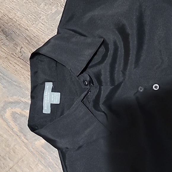 Gently Loved girls dress shirt size medium by beechers Brook stretch black shiny - Picture 4 of 9